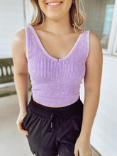 Load image into Gallery viewer, Lavender Cropped Tank Top
