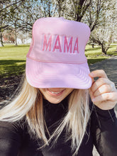 Load image into Gallery viewer, Light Pink MAMA Trucker Hat
