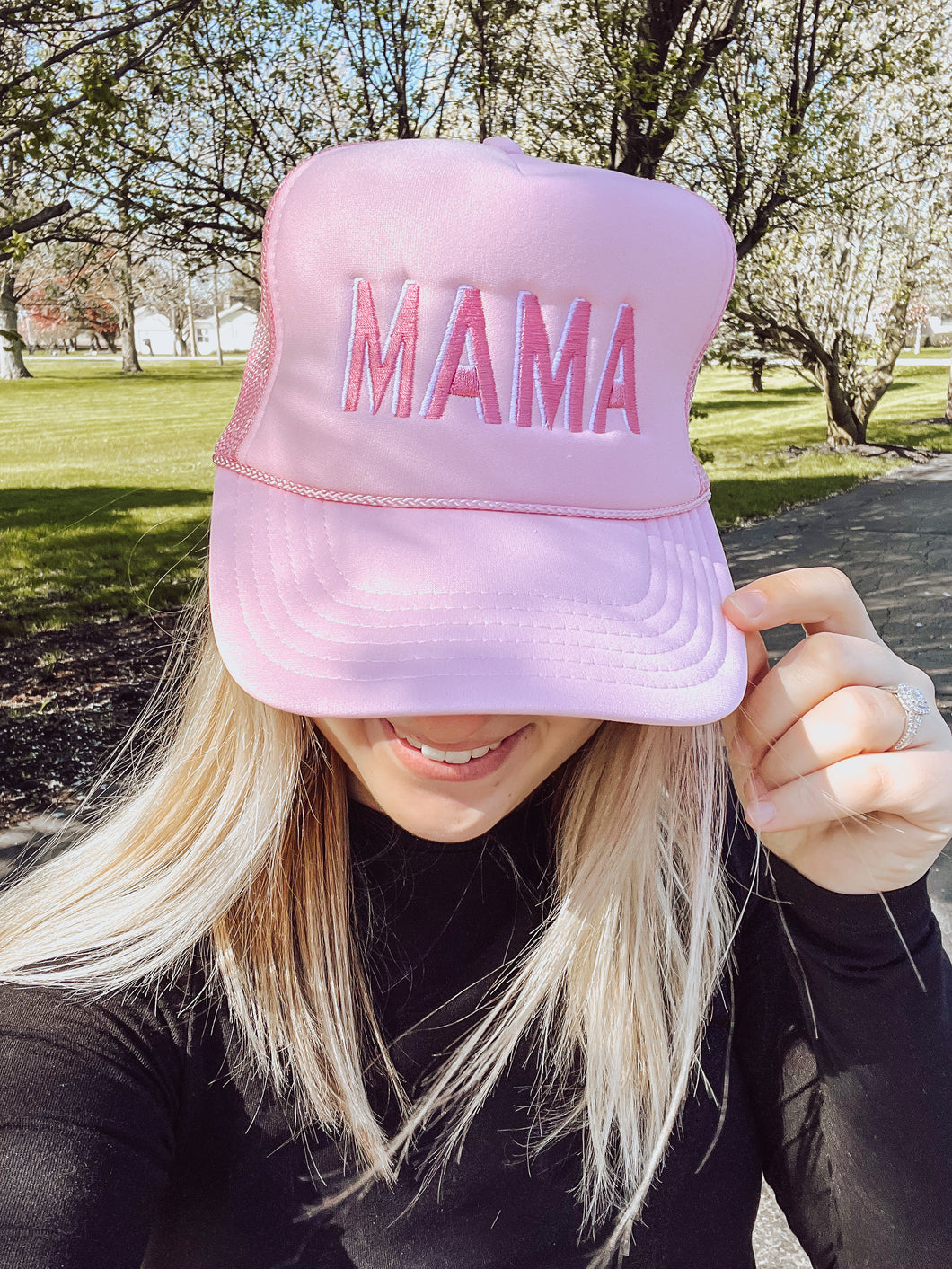Light Pink MAMA Trucker Hat
