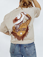 Load image into Gallery viewer, Y&#39;all Long Live Cowgirl Oversized Graphic Tee
