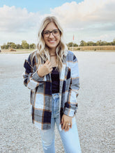 Load image into Gallery viewer, Navy Flannel Shacket
