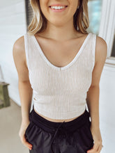 Load image into Gallery viewer, Sand Beige Cropped Tank Top
