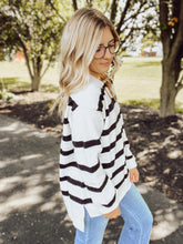 Load image into Gallery viewer, Stripe Long Sleeve Knit Sweater
