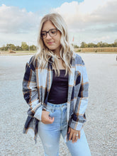 Load image into Gallery viewer, Navy Flannel Shacket
