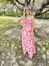 Load image into Gallery viewer, Floral Print Smocked Maxi Dress
