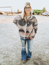 Load image into Gallery viewer, Pink Aztec Print Jacket
