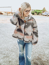 Load image into Gallery viewer, Pink Aztec Print Jacket
