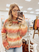 Load image into Gallery viewer, Burgundy Multi Stripe Sweater

