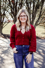 Load image into Gallery viewer, Cherry Plum Textured Knit Top
